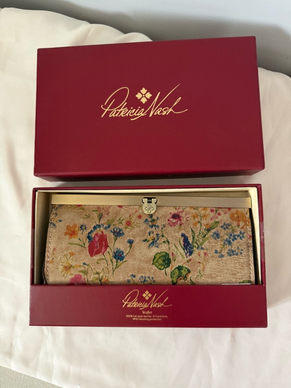 Patricia Nash Cauchy Wallet in Prairie Rose